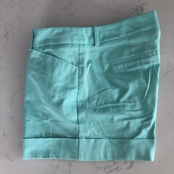 Mossimo Stretch Casual Cotton Mid Rise Cuffed Shorts Pastel Green Sz 6 NWOT - Picture 5 of 10